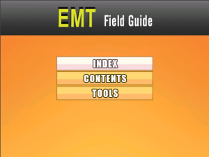 Mobile EMT for blackberry app Screenshot