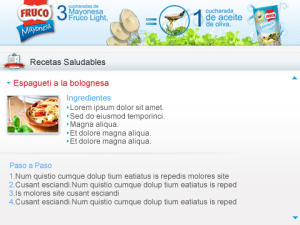 Fruco Contador Calorias for blackberry app Screenshot