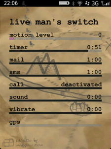 Live Man Switch for blackberry app Screenshot