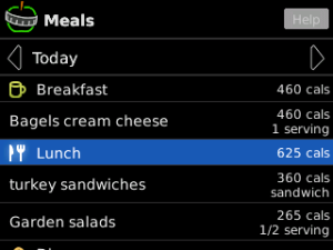 Calorie Counter for BlackBerry by MyNetDiary