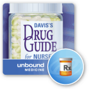 Davis Drug Guide Mobile and Web for blackberry app Screenshot