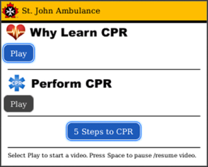 St John Ambulance Canada CPR Awareness for blackberry app Screenshot