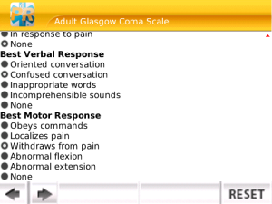 Mobile Patient Response for blackberry app Screenshot