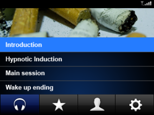 Stop Smoking for blackberry app Screenshot