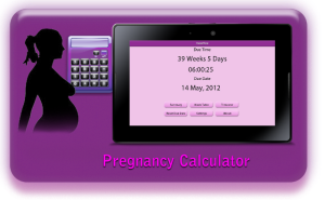 Pregnancy Calculator for blackberry app Screenshot
