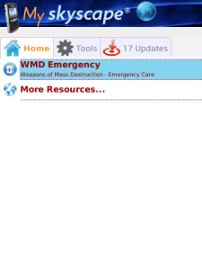 Weapons of Mass Destruction for blackberry app Screenshot