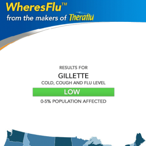 Theraflu WheresFlu for blackberry app Screenshot