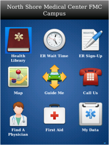 North Shore Medical Center for blackberry app Screenshot