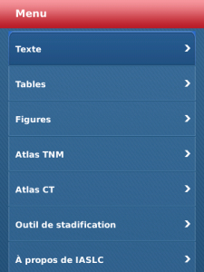 IASLC Staging Atlas French Lite for blackberry app Screenshot