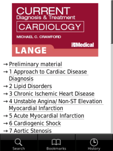 CURRENT Diagnosis and Treatment Cardiology for blackberry app Screenshot