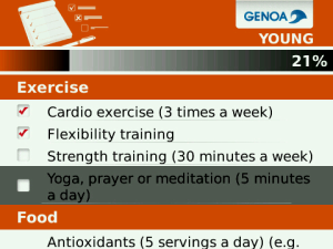 Anti-Aging Checklist for blackberry app Screenshot