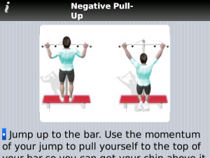 20 Pullups for blackberry app Screenshot