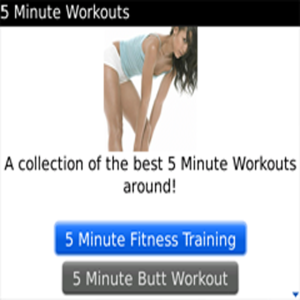 5 Minute Workouts for blackberry app Screenshot