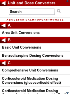 MedCalc 3000 Complete for blackberry app Screenshot