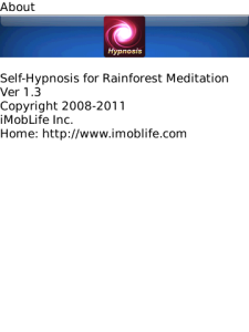 Self-Hypnosis for Rainforest Meditation