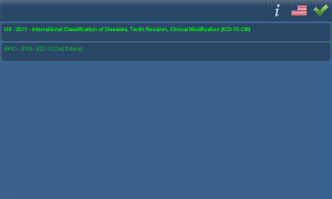 ICD10 Explorer for blackberry app Screenshot