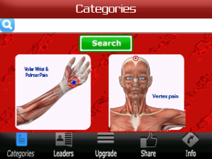 Muscle Trigger Points Doctor LITE for blackberry app Screenshot