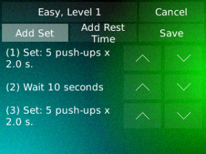 Push-Ups - Chest Exercises for blackberry app Screenshot