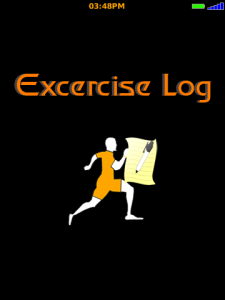 Exercise Log Classic for blackberry app Screenshot