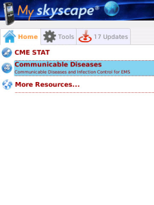 Communicable Diseases and Infection Control for blackberry app Screenshot