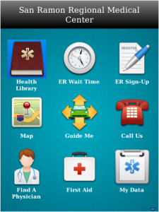 San Ramon Regional Medical Center for blackberry app Screenshot