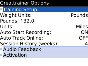 Greattrainer for blackberry app Screenshot