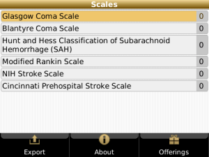 Neurology Apps Combo for blackberry app Screenshot