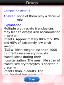 NICU for blackberry app Screenshot