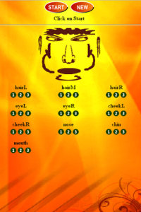 Face Memory for blackberry game Screenshot