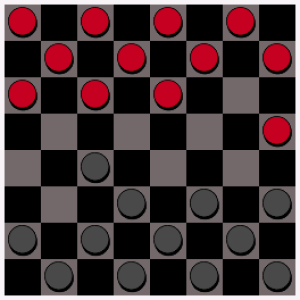 Checkers for blackberry game Screenshot