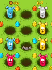 Hot Cross Bunnies for blackberry game Screenshot