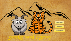 Goats and Tigers for blackberry game Screenshot