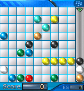 BEIKS Color Lines for blackberry game Screenshot