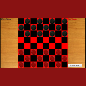 Checkers for blackberry game Screenshot