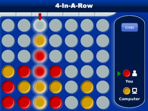 4-In-A-Row Free for blackberry game Screenshot