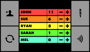 Scorekeeper for blackberry game Screenshot