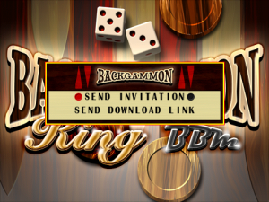 Backgammon King for blackberry game Screenshot