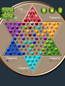 Chinese Checkers for blackberry game Screenshot