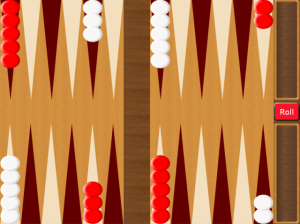 Backgammon for blackberry game Screenshot