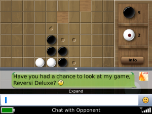 LS Reversi Deluxe for blackberry game Screenshot