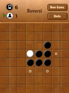 Reversi Free for blackberry game Screenshot