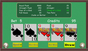 TouchPlay Jacks or Better Video Poker