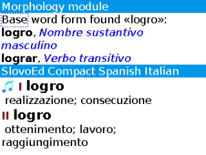 Italian-Spanish-Italian Slovoed Compact talking dictionary