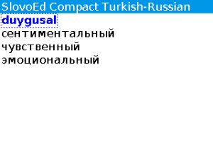 Turkish-Russian Slovoed Compact dictionary