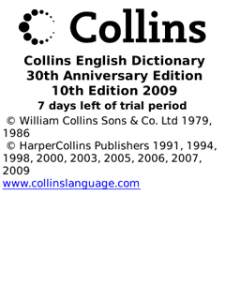 Collins English Dictionary 2010 Complete and Unabridged