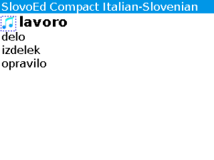 Italian-Slovenian-Italian Slovoed Compact talking dictionary