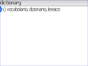 BEIKS Italian-English-Italian Dictionary for BlackBerry