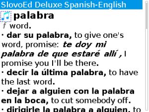 English-Spanish-English Slovoed Deluxe talking dictionary