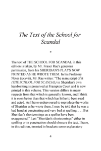 The School for Scandal A Comedy ebook