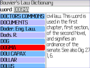 BEIKS Bouvier's Law Dictionary for BlackBerry